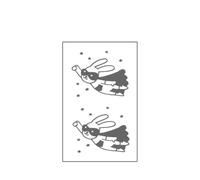 Tatouage Temporaire De Lapin Volant, Autocollant Semi-permanent Imperméable