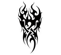 Tatouage temporaire imperméable, 8 feuilles, motif dragon, loup, totem, art corporel, bras, faux tatouage for homme(16-TBS8093)