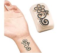 Tatouage Temporaire - LADOT - 1,5 x 1,5 cm - Végétalien - Hypoallergénique - Doux pour la Peau