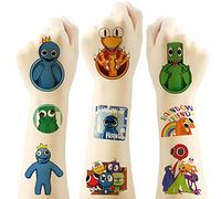 Tatouage Temporaire Rainbow Friends pour Enfant, 20pcs Etanche Mignons Tatouage Ephémère Kit Tatoo pour garcon fille Et fête d'anniversair(5 * 5cm) …
