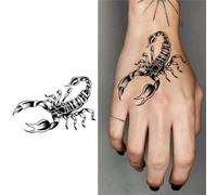 Tatouage temporaire Scorpion, dure jusqu'à 15 jours, autocollant semi-permanent magique imperméable, nouvelle technologie.