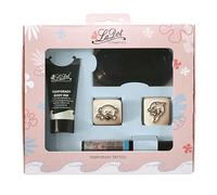 LaDot Tatouage Set S - Dauphin et Ours - Pour enfants et adultes Contenu : encreur, encre de tatouage noire, liner bleu clair, pierres de tatouage taille S - dauphin et ours
