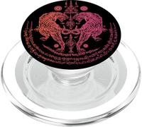 Tatouage Thaïlandais Twin Tiger Sak Yant Muay Thai Thaïlande Graphique PopSockets PopGrip pour MagSafe