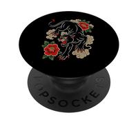 Tatouage Traditionnel Panthère Old-School Flash-Art Graphic PopSockets PopGrip Adhésif