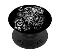 Tatouage Traditionnel Tigre Old-School Flash-Art Graphic PopSockets PopGrip Adhésif