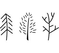 Tatouage Trois Petits ArbresTatouage Temporaire Avec Certification Cosmétique EuropéenneImperméable + VégétalienTatouage Révolutionnaire De 2 Semaines