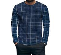 Tatouage Viking 3D Impression Homme Manches Longues T-Shirt Col Rond Doux Cool Lion Graphique Tee