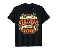 Tatouage Vintage First Time Daddy Established 2026 T-Shirt