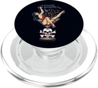 Tatouage Vintage Sailor Beware Pin-up dans Un Verre à Martini PopSockets PopGrip pour MagSafe