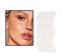 Tatouage visage taches de rousseur pailletées or patchs de maquillage lumineux taches de maquillage pailletées visage patchs de maquillage pailletées visage accessoires maquillage pailletés o
