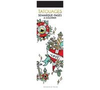 Tatouages - 50 Marque-Pages À Colorier