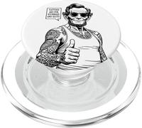 Tatouages are for Scumbags and Sluts Funny Lincoln Tattoo PopSockets PopGrip pour MagSafe