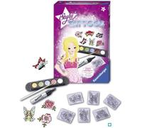 Tatouages - Coffret So Styly Mini Ravensburger pour filles dès 6 ans avec 6 tampons et peintures cosmétiques