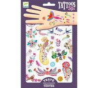 Tatouages Plume color Djeco Jaune G