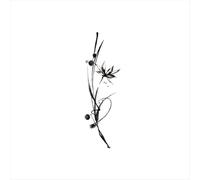 Tatouages Éphémères À L'Encre, Inspirés Des Plantes, Résistants À L'Eau Et Longue Tenue, Style Orchidée, Style Jus De Fruits Chinois, Pour Femmes.