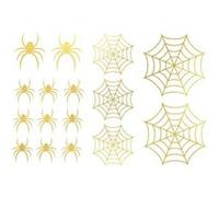 tatouages éphémères araignée toile or adulte - générique 15669 Multicolore G