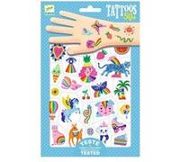 Tatouages ephemeres - arc en ciel Multicolore G