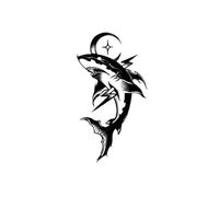 Tatouages Éphémères Great Shark Herbal Powerful Arm Juice - Résistants À L'Eau, Longue Durée Et Réalistes, Pour Hommes Et Femmes