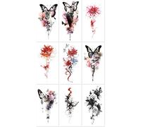 Tatouages Éphémères Imperméables Pour Tout L'Avant-Bras, Avec Symboles, Totems, Animaux, Crânes Et Textes. 210 * 114mm A045