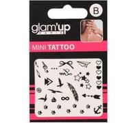 Tatouages Ephémères Mini Tattoo Noirs Coeurs Etoiles Plumes Love ... Noir G