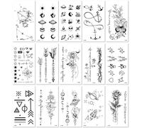 Tatouages Éphémères Pour Les Doigts, Motifs Tendance, Petites Lettres Mignonnes Et Mots Anglais. 10.5 * 6cm A170