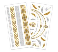 Tatouages Éphémères - PTIT CLOWN - Or/Argent - Modèle Aléatoire