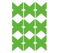 Tatouages Ephemeres sexy Temporaires Stickers Autocollants Cache Tetons Seins Forme Croix X - Néon Fluo Phosphorescent Hypoallergénique Tattoo Ephémère Temporaire Lumineux la Nuit Sexy Coquin