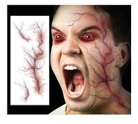 Tatouages Éphémères Visage Veine Varice 30x13cm Rouge