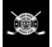 tatouages et logos de hockey avec bâtons, rondelles, patins, gantelets Stickers muraux en vinyle 57.6x95.4cm Culture du tatouage Blanc