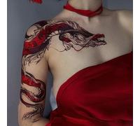 Tatouages floraux temporaires adultes pour femmes Tatouage temporaire réaliste Faux tatouage Fleurs (Autocollant de tatouages temporaires 31)
