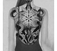 Tatouages floraux temporaires adultes pour femmes Tatouage temporaire réaliste Faux tatouage Fleurs (Autocollant de tatouages temporaires 23)