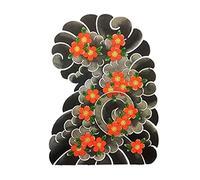 Tatouages floraux temporaires adultes pour femmes Tatouage temporaire réaliste Faux tatouage Fleurs (Autocollant de tatouages temporaires 13)