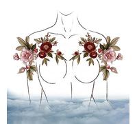 Tatouages floraux temporaires adultes pour femmes Tatouage temporaire réaliste Faux tatouage Fleurs (Autocollant de tatouages temporaires 27)