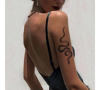 Tatouages floraux temporaires adultes pour femmes Tatouage temporaire réaliste Faux tatouage Fleurs (Autocollant de tatouages temporaires 17)