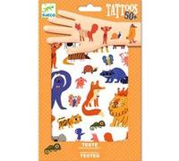 Tatouages Funny Animals 2 planchettes Orange