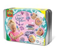 Tatouages glamour 3 en 1 - SES CREATIVE - Hobby Pink - Activité manuelle créative - Idée cadeau filles - Age : 5+