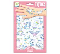 Tatouages pailletés enfant Licornes Djeco