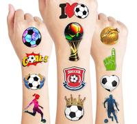 Tatouages temporaires de sport olympiques - Autocollants sur le thème du basket-ball, du football, du baseball, du football - Fournitures de fête d'anniversaire pour enfants, décorations, prix (Sport