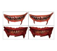 Tatouages temporaires d'Halloween, autocollant tatouage bouche compatible avec les fêtes