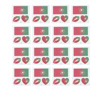 Tatouages Temporaires Drapeau National Jetables 25 Feuilles Papier