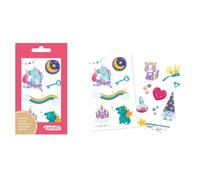 Tatouages Temporaires Enfant Mondes Enchantés - Encres Végétales, Hypoallergéniques - Facile à enlever - Namaki