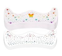 Tatouages temporaires européens et américains en forme de papillon, taches de rousseur, maquillage de fête waterproof et longue tenue, lot de 12 feuilles d'autocollants papillons
