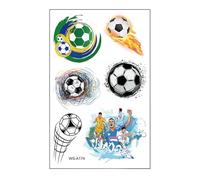 Tatouages Temporaires Football (10 Feuilles) - Accessoires pour Fans de la Coupe du Monde | Autocollants Éphémères et Imperméables pour Visage | Idéal pour Remplir les Sachets Cadeaux pour Kids