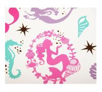 Tatouages temporaires - Global Gift - Sirènes - Résistants à l'eau - Paillettes - Multiformats