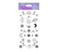 Tatouages temporaires - Global Gift - Symboles minimalistes - Noir - Dorures - Résistants à l'eau