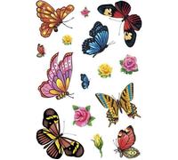 Tatouages temporaires - HERMA - Papillons - Résiste à l'eau - Longue durée de vie - Facile à enlever
