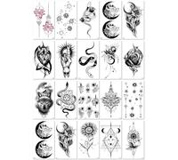Tatouages Temporaires Imperméables Et Résistants À La Transpiration, À Motifs De Fleurs, Papillons, Croquis, Symboles, Lignes Et Totems - Jetables. 60 * 105mm A072