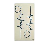 Tatouages Temporaires Imperméables Pour Hommes Et Femmes, Autocollant De Tatouage, Design D'électrocardiogramme 3d À La Mode, Vente En Gros