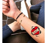 Tatouages Temporaires Papa coeur (2 Pièces) - OhMyTat