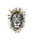 Tatouages temporaires réalistes animaux brassard de corps faux autocollants de tatouage tête de loup Lion tigre Animal féroce adultes tatouages avant-bras(009)